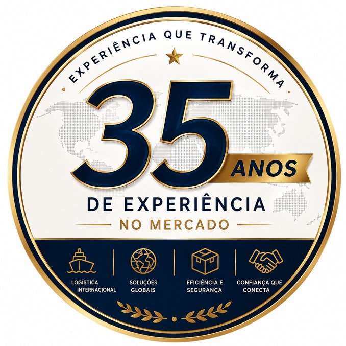 Selo 35 anos de experiência no mercado